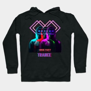 Music Party. Trance Hoodie